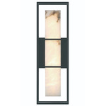 Blakley Indoor / Outdoor Wall Sconce - Black / Alabaster