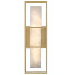 Blakley Indoor / Outdoor Wall Sconce - Gold / Alabaster