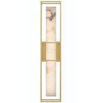 Blakley Indoor / Outdoor Wall Sconce - Gold / Alabaster