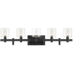 Decato Bathroom Vanity Light - Black / Clear