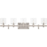 Decato Bathroom Vanity Light - Nickel / Clear