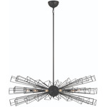 Dendelio Oval Chandelier - Black