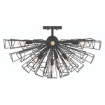 Dendelio Convertible Chandelier / Semi Flush - Black