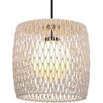 Lara Outdoor Pendant - Black / Light Grey