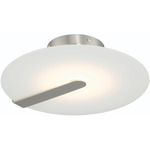 Nuvola Ceiling / Wall Light - Nickel / White