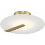 Nuvola Ceiling / Wall Light - Gold / White