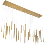 Santana Linear Multi Light Pendant - Antique Brass