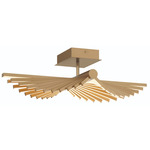 Seraph Semi Flush Ceiling Light - Gold