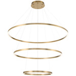 Spunto 3-Tier Chandelier - Gold / Opal White