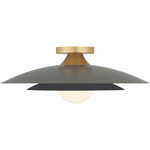 Welsh Semi Flush Ceiling Light - Gray