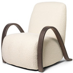 Buur Lounge Chair - Dark Stained Oak / Off White