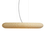 Disc Scraplights Linear Pendant - White / Blonde