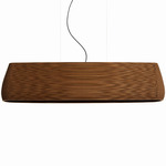 Drop Scraplights Linear Pendant - Black / Natural