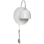 Light Au Lait Wall Sconce - White