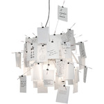 Zettelz Pendant - Silver / White