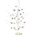 La Festa Delle Farfalle Pendant - White / White