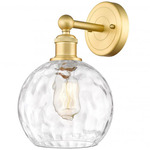 Athens Wall Sconce - Satin Gold / Clear Water