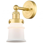 Canton Wall Sconce - Satin Gold / Matte White