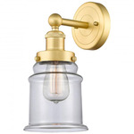 Canton Wall Sconce - Satin Gold / Clear