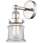 Canton Wall Sconce - Polished Nickel / Clear