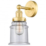 Canton Wall Sconce - Satin Gold / Clear Seedy