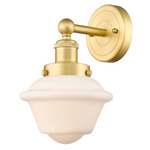 Oxford Wall Sconce - Satin Gold / Matte White