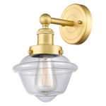 Oxford Wall Sconce - Satin Gold / Clear