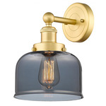 Bell Stem Wall Sconce - Satin Gold / Smoked