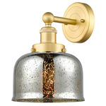 Bell Stem Wall Sconce - Satin Gold / Mercury