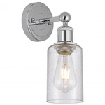 Clymer Seedy Wall Sconce - Polished Chrome / Clear Seedy