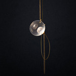 Abysse Pendant - Dark Aged Brass / Clear