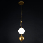 Coco XS Pendant - Aged Brass / Alabaster White