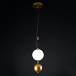 Coco XS Pendant - Aged Brass / Alabaster White