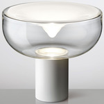 Aella Table Lamp - Matte White / Transparent / White Spot