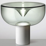 Aella Table Lamp - Matte White / Smoke Grey