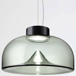 Aella S Pendant - Matte Black / Smoke Grey