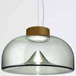 Aella S Pendant - Matte Bronze / Smoke Grey