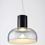 Aella SL Pendant - Matte Black / Transparent / White Spot