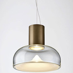 Aella SL Pendant - Matte Bronze / Transparent / White Spot