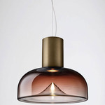 Aella SL Pendant - Matte Bronze / Shaded Burgundy