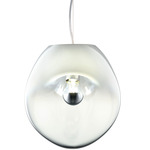 Lightbody Pendant - Matte Chrome / Shaded White