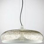Aurelia S45 Pendant - Matte White / Transparent Pulegoso