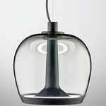 Aurelia Bold S22 Pendant - Matte Gunmetal / Smoke Grey