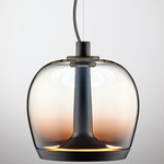 Aurelia Bold S22 Pendant - Matte Gunmetal / Shaded Burgundy