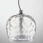 Aurelia Bold S22 Pendant - Matte White / Transparent Water