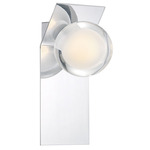 Vinci Wall Sconce - Chrome / Frost / Clear