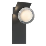 Vinci Wall Sconce - Metallic Black / Frost / Clear