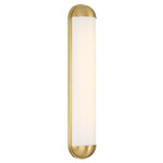 Dolo Wall Sconce - Soft Brass / White