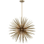 Trapani Chandelier - Soft Brass