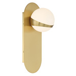Rovigo Wall Sconce - Plated Brushed Gold / White